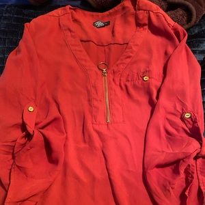 Burnt orange blouse